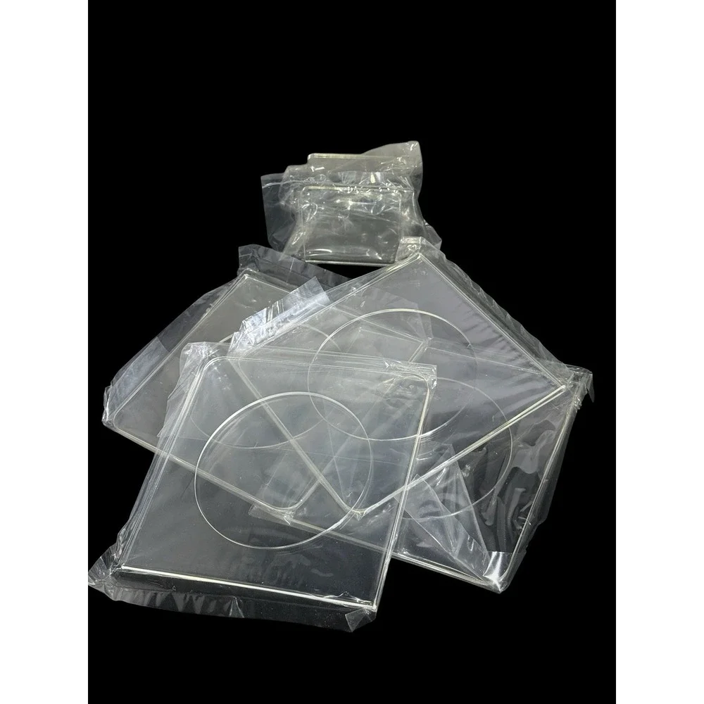 *New Old Stock* Vintage Acrylic Cocktail Napkin Coasters Set of 4 with Stand